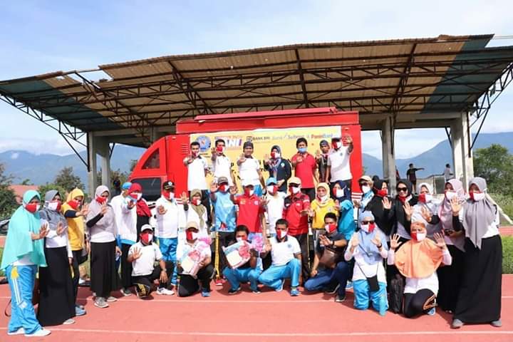 Kegiatan Pra HANI 2020 BNN Kota Palu Gabung dengan BNN Provinsi Sulawesi Tengah dan BNN Kabupaten Donggala