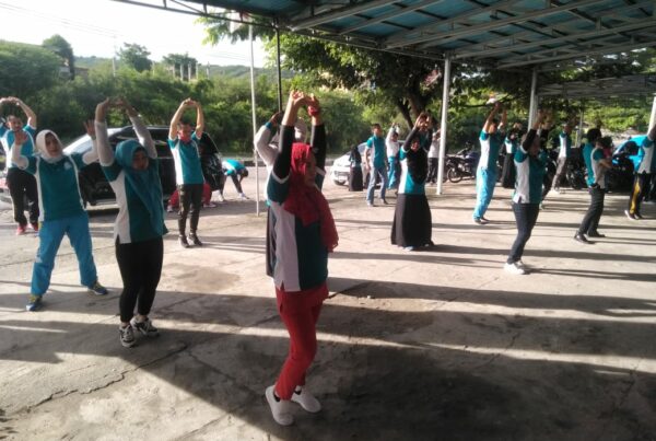 Kegiatan Senam Pegawai Badan Narkotika Nasional Kota Palu