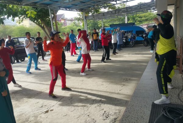 Kegiatan Pelayanan Kesehatan Pegawai Senam Pegawai BNN Kota Palu