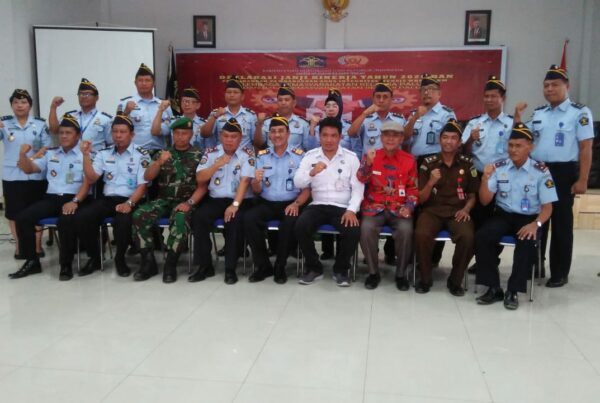 Kegiatan menghadiri undangan deklarasi janji kinerja tahun 2020 pada lembaga pemasyarakatan kelas II A Palu dan Balai pemasyarakatan Kelas IIA Palu.