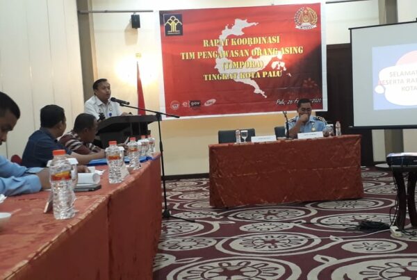 Kegiatan Menghadiri Undangan Rapat Koordinasi dari Kanto Imigrasi Kelas I TPI Palu