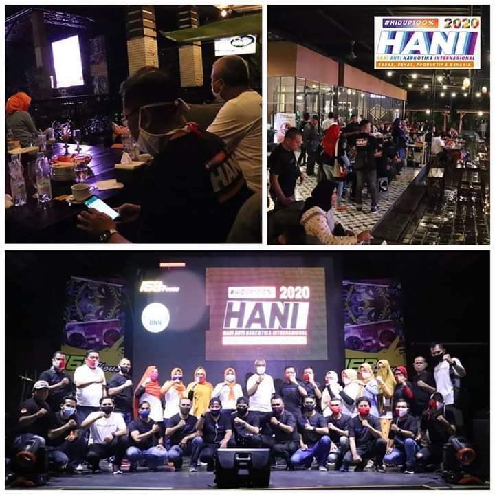 Kegiatan Nonton Bareng Konser Slank di 168 House