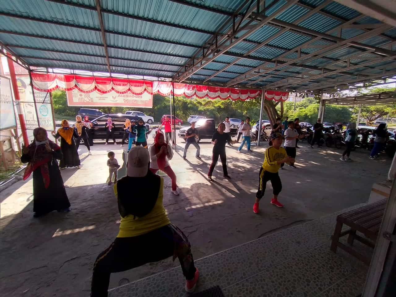 Kegiatan Pembinaan Jasmani Pegawai Badan Nakotika Nasional Kota Palu
