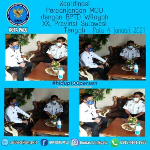 Kegiatan Koordinasi Perpanjangan MOU dengan BPTD Wilayah XX Tahun 2021