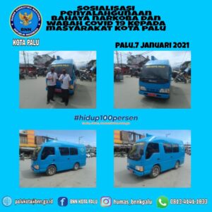 Badan Narkotika Nasional Kota Palu Melaksanakan Kegiatan Penyuluhan di Lingkungan Pasar Impres Manonda Palu