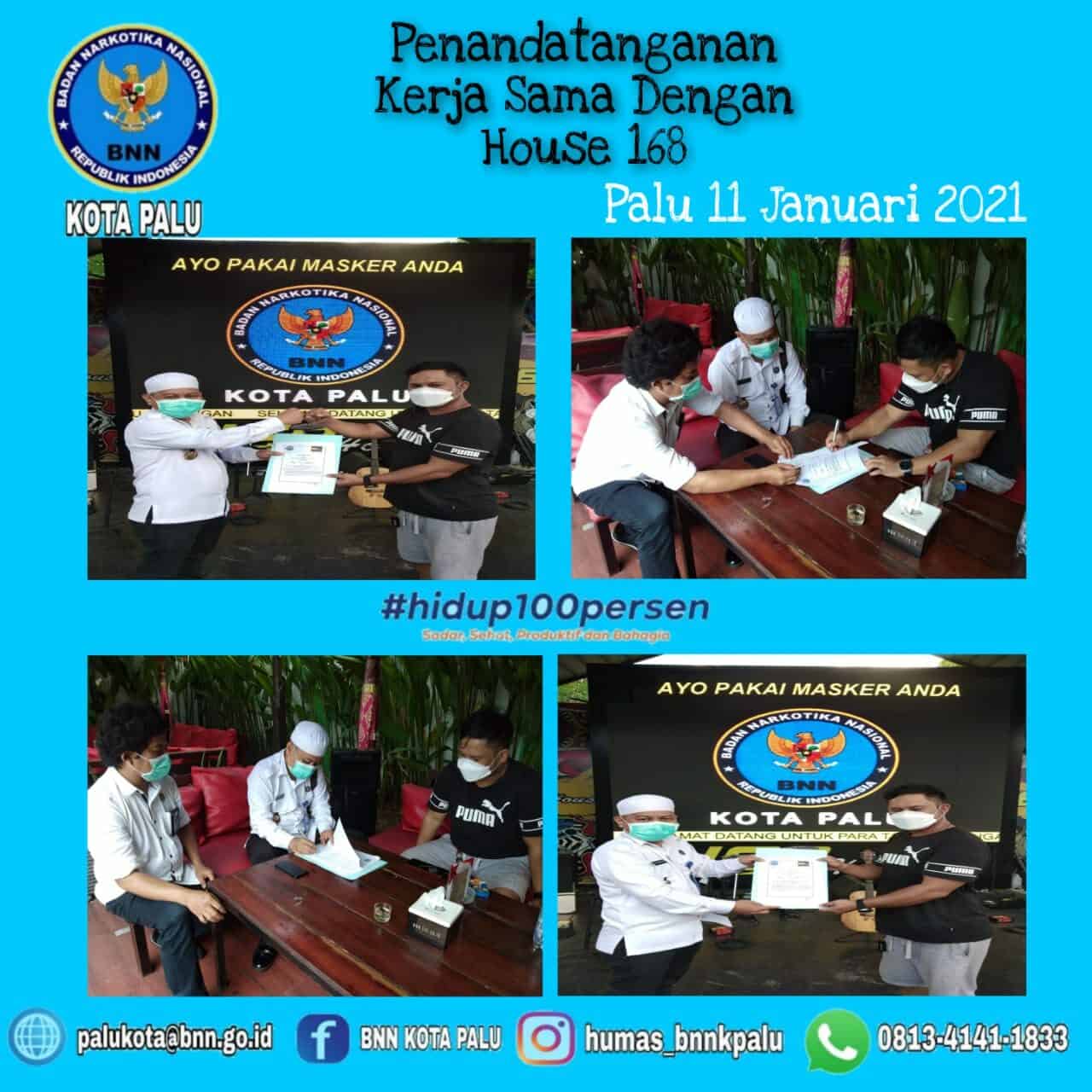 Penandatanganan Perjanjian Kerja Sama Dengan House 168 Palu