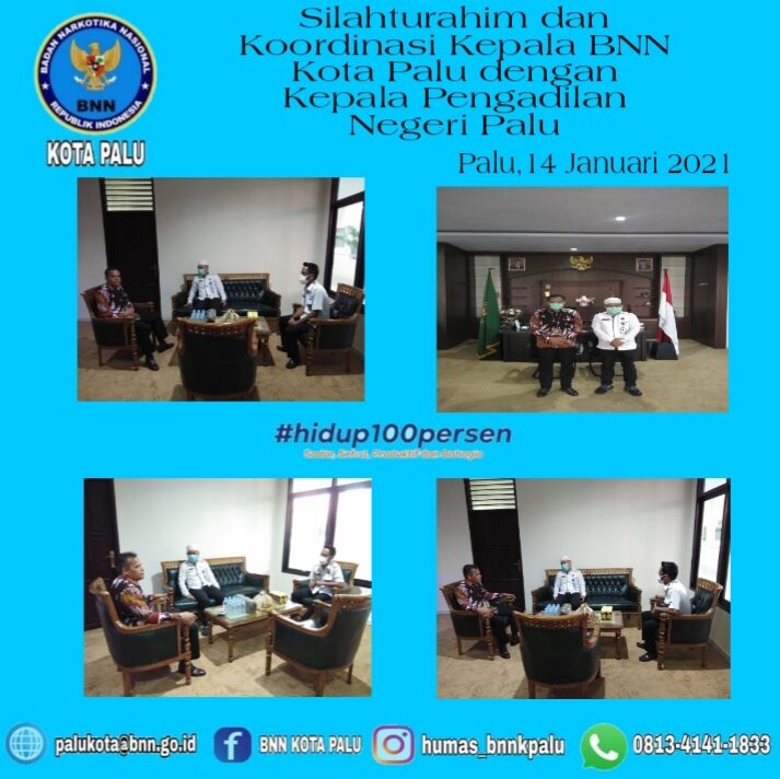 Kepala Badan Narkotika Nasional Kota Palu Menggandeng Kerja Sama Ketua Pengeadilan Negeri Palu