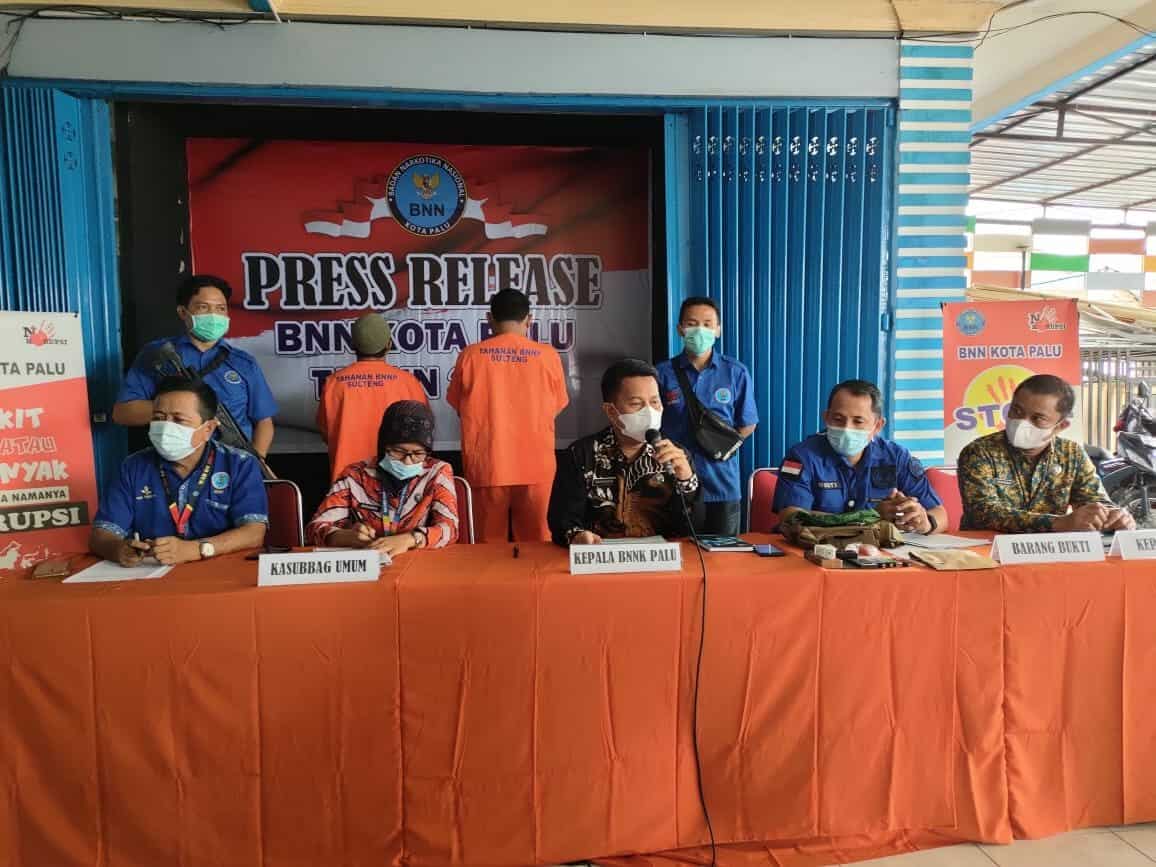 Baadan Narkotika Nasional Kota palu Melakukan Kegiatan Press Realese