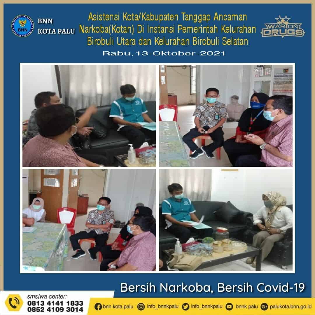 Badan Narkotika Nasional Kota Palu Melaksanakan Kegiatan Asistensi Kota/Kabupaten Tanggap Ancaman Narkoba (Kotan) Di Instansi Pemerintah