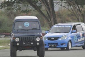 Kepala BNN Kota Palu AKBP Dr. Baharuddin SE.,M.Si Melaksanakan Kegiatan Kejuaraan Balap Mobil Time Attack War On Drugs