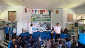 Badan Narkotika Nasional Kota Palu Melaksanakan Screening dan Sosialisasi Permasalahan Narkotika Di SMPN 13 Palu